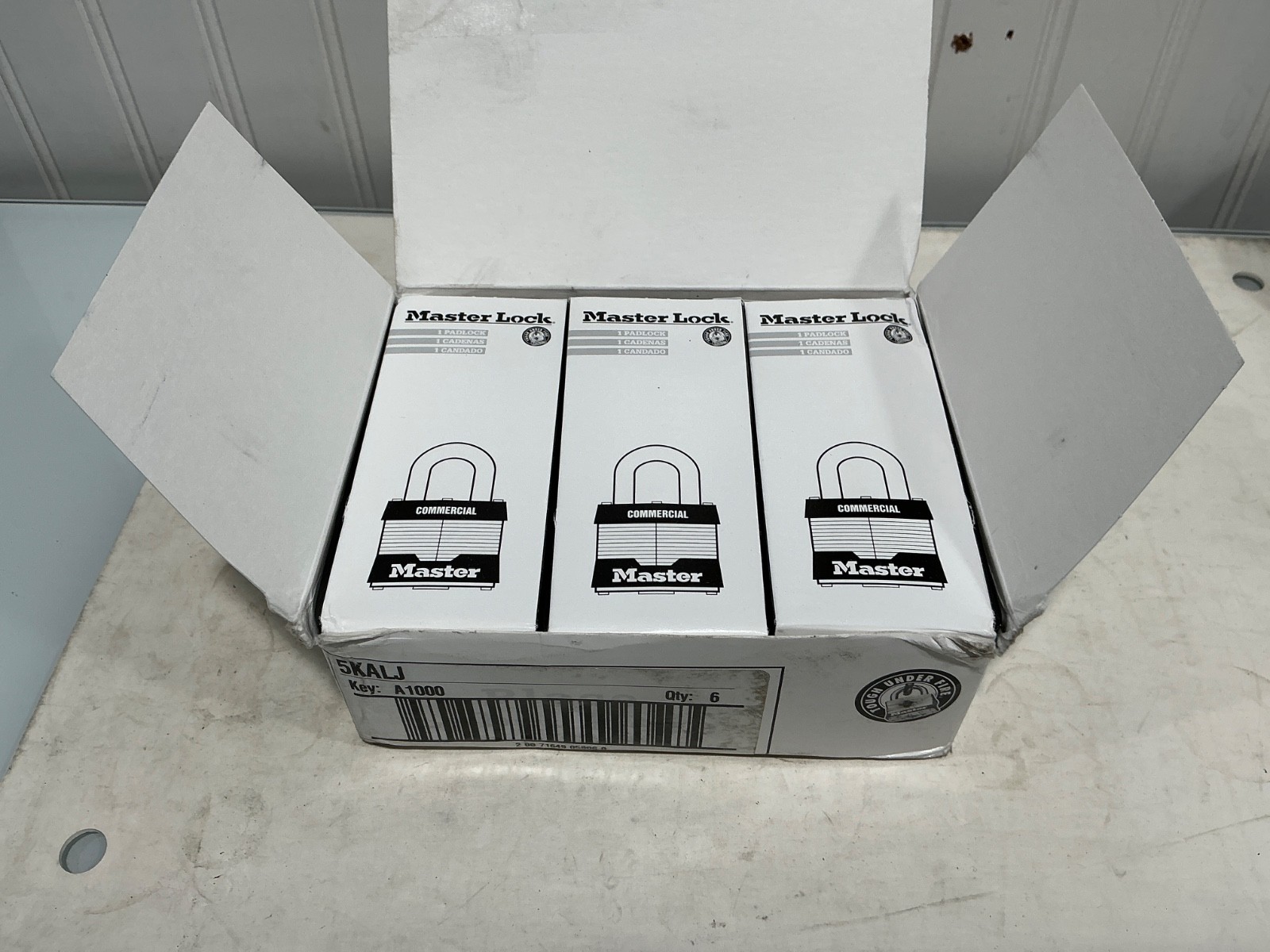 Master Lock 5KALJ Padlocks, Keyed Alike, Box of 6