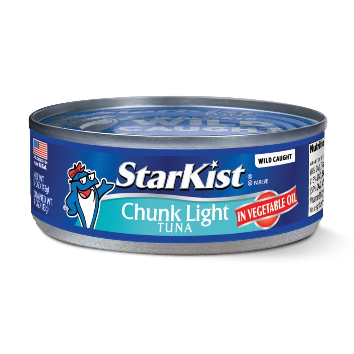 Chunk Light Tuna in Oil, 5 Oz (12 Pack) Canned Tuna Fish, Wild Caught, Gluten Fr