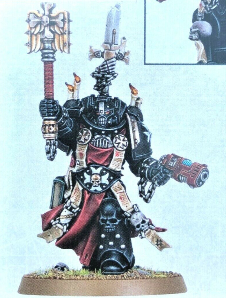 Warhammer 40K Grimaldus Chaplain Black Templars Primaris Space Marines