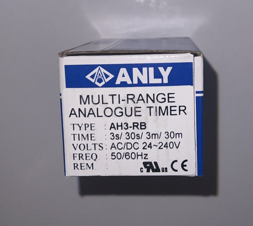 ANLY AH3-RB MULTI-RANGE ANALOGUE TIMER 3s/30s/3m/30m
