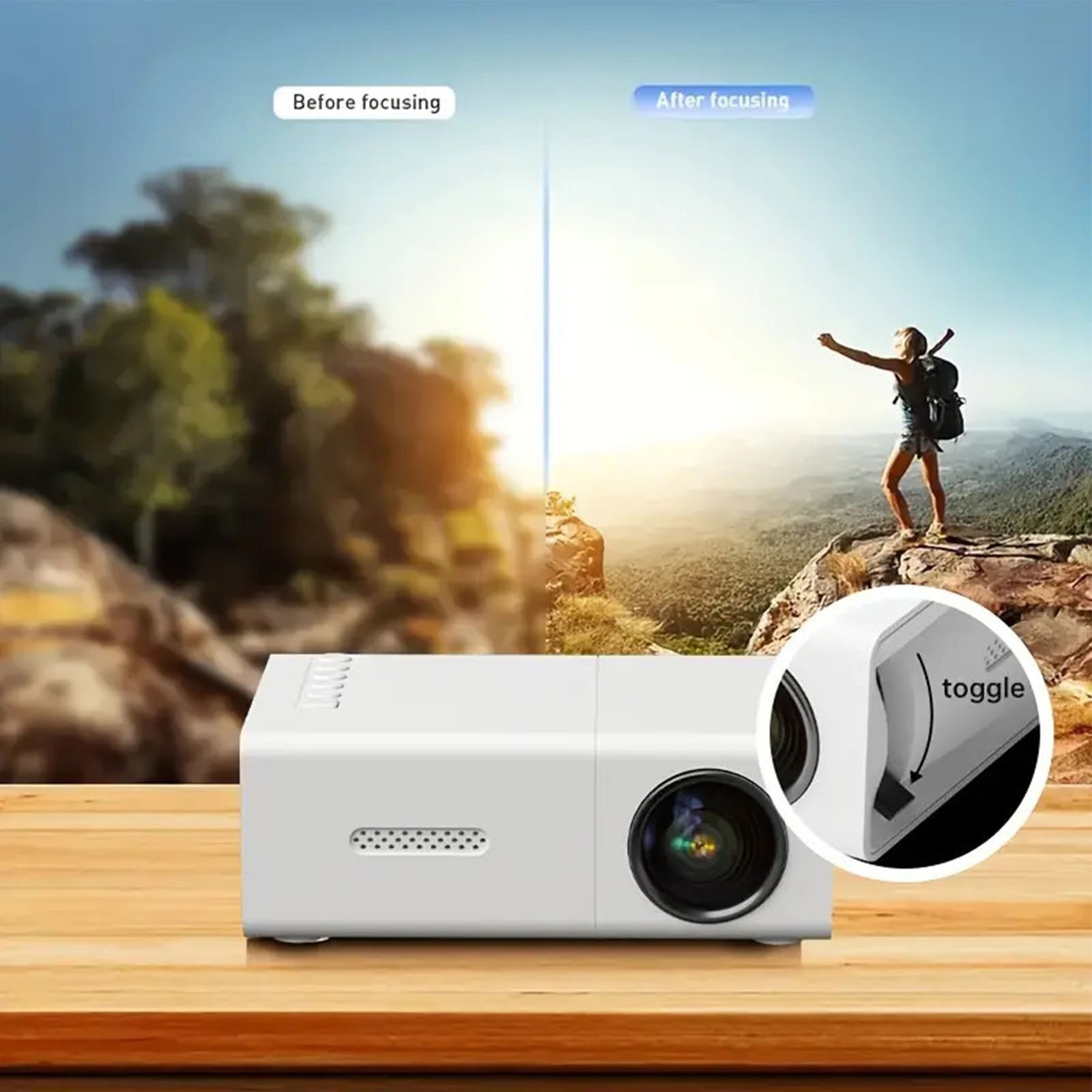 Mini Projector 1080P HD Support USB Multimedia Interface Multimedia Projector