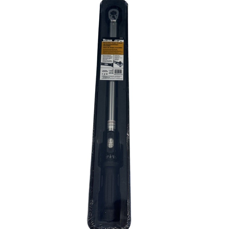 Titan 23151 1/2-Inch Drive Micro Adjustable Reversible Torque Wrench (50-250 ...