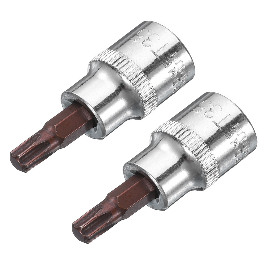 2Pack 3/8-Inch Drive T35 Torx Bit Socket S2 Steel
