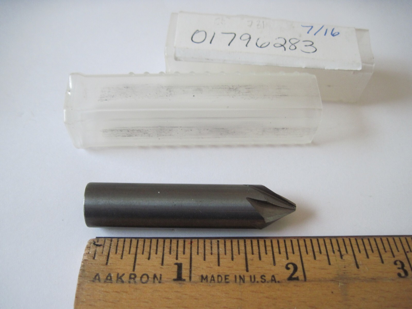 7/16" x 60° Solid Carbide 7-Flute Countersink, Made in USA, 1106, 01796283