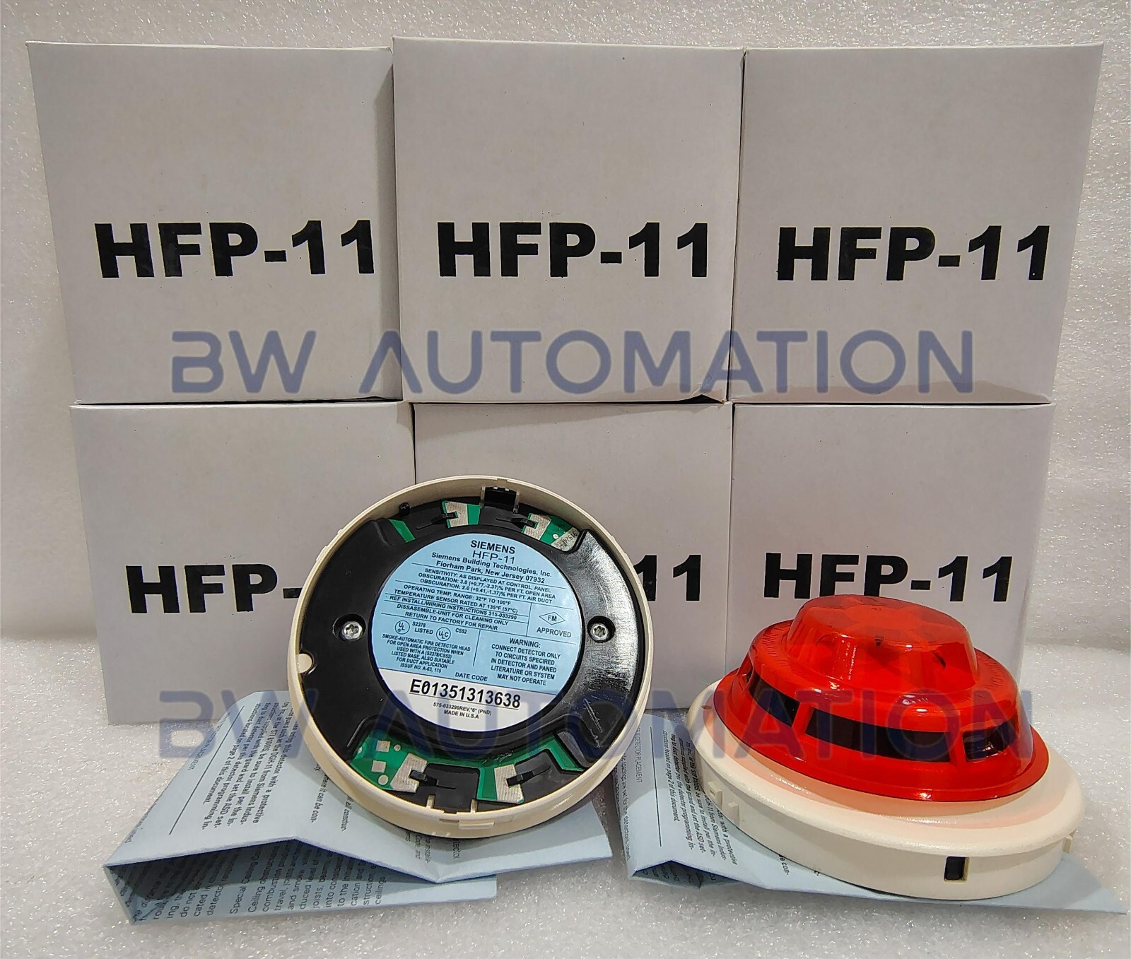 10pc - NEW SIEMENS HFP-11 FIRE ALARM SMOKE/HEAT DETECTOR - Free Express Shipping