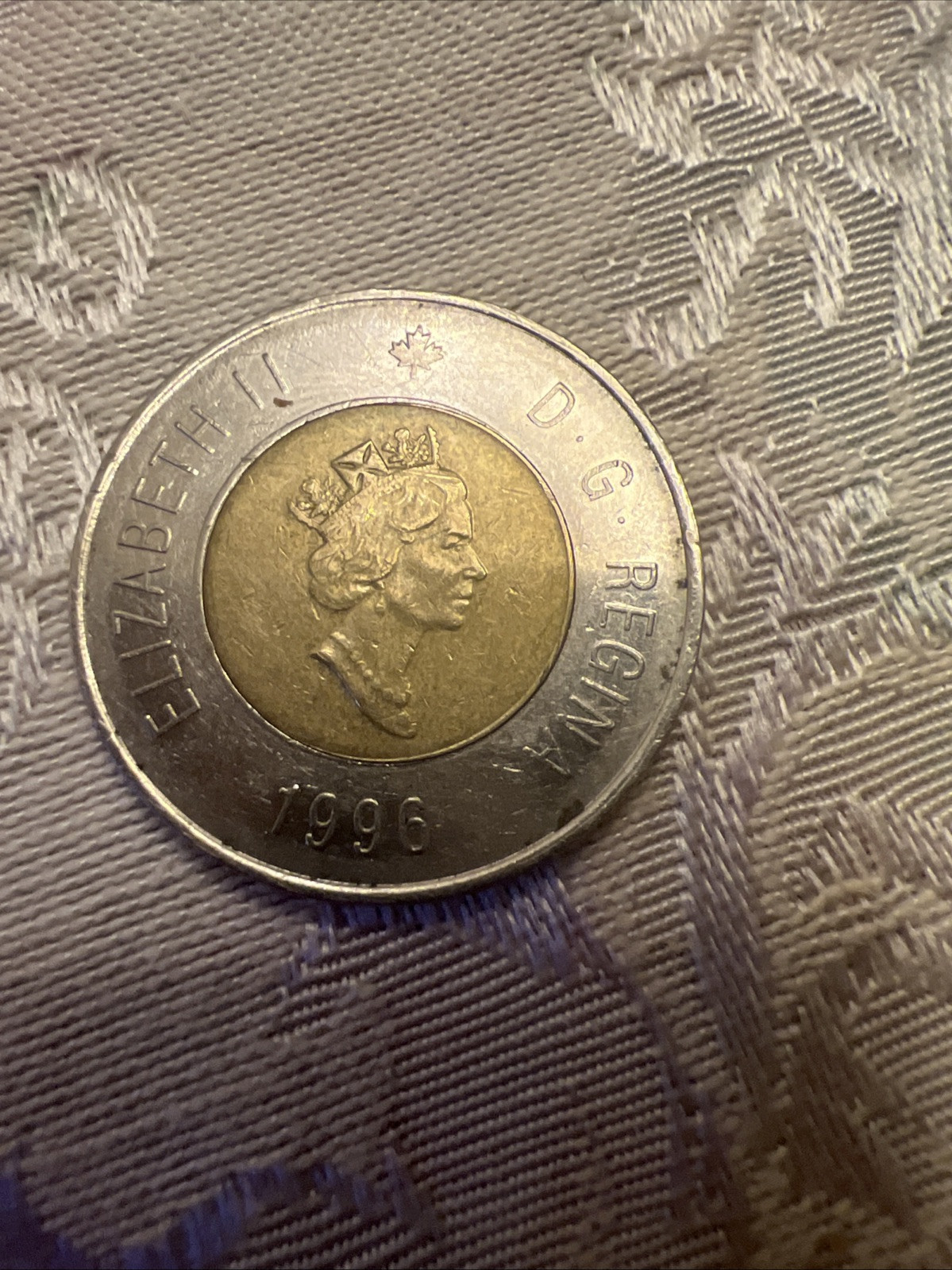 Canada 2 Dollar Coin 1996 Queen Elizabeth II As Pictured