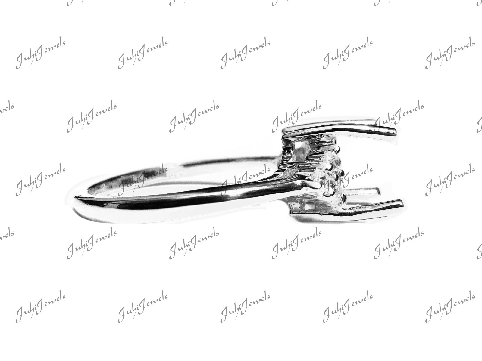 925 Silver Semi Mount Ring 5,6,7 mm Square 925 Silver Ring Blanks Silver Square