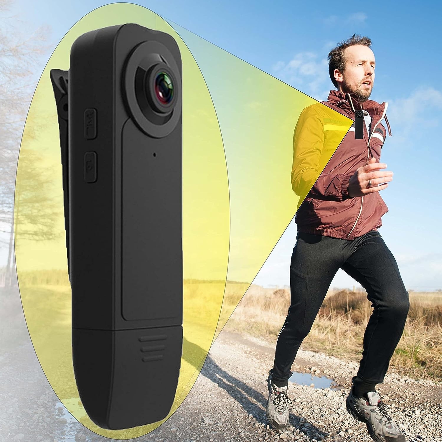 Small Mini Body Worn Camera Personal Security Safety Body Cam 1080p HD Recording