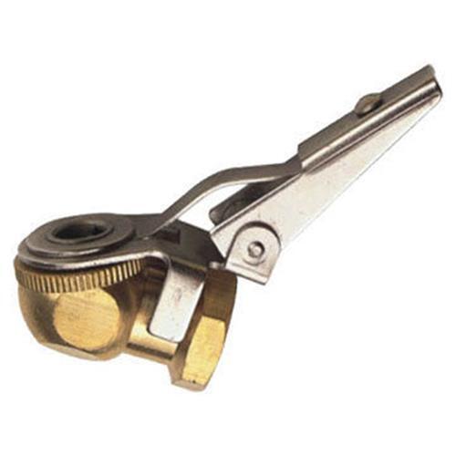 Locking Air Brass Tire Chuck Coupler Filler Tool with Clip Lock On Tirechuck