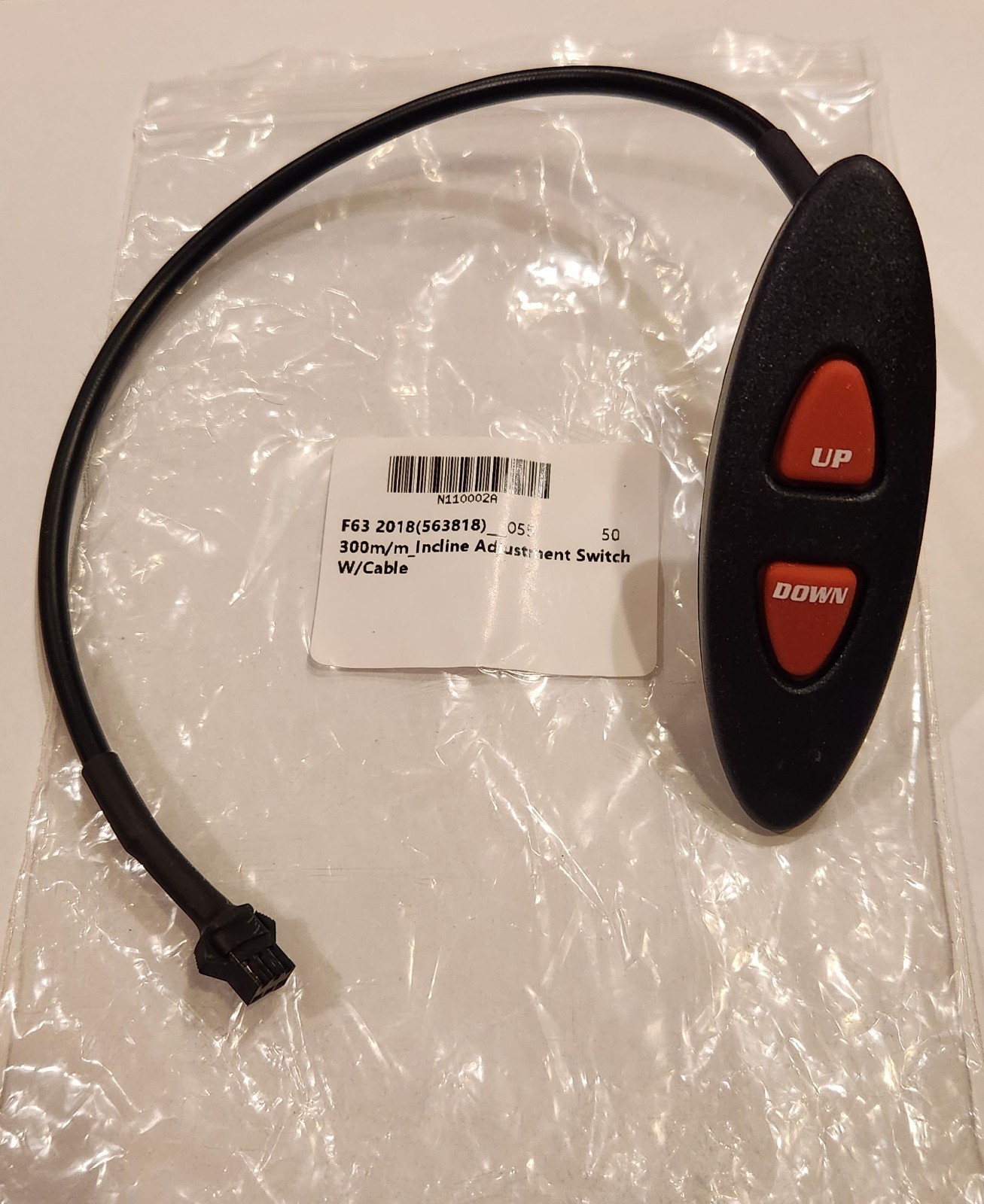 Sole F63 Treadmill Elevation Side Switch Up/down  Male Connector N11002A