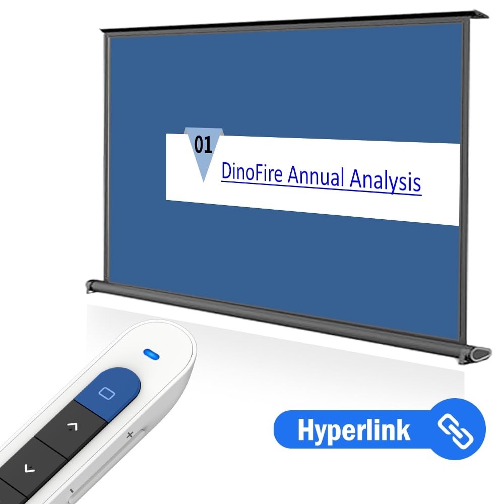 Dinofire White Wireless Presenter Clicker