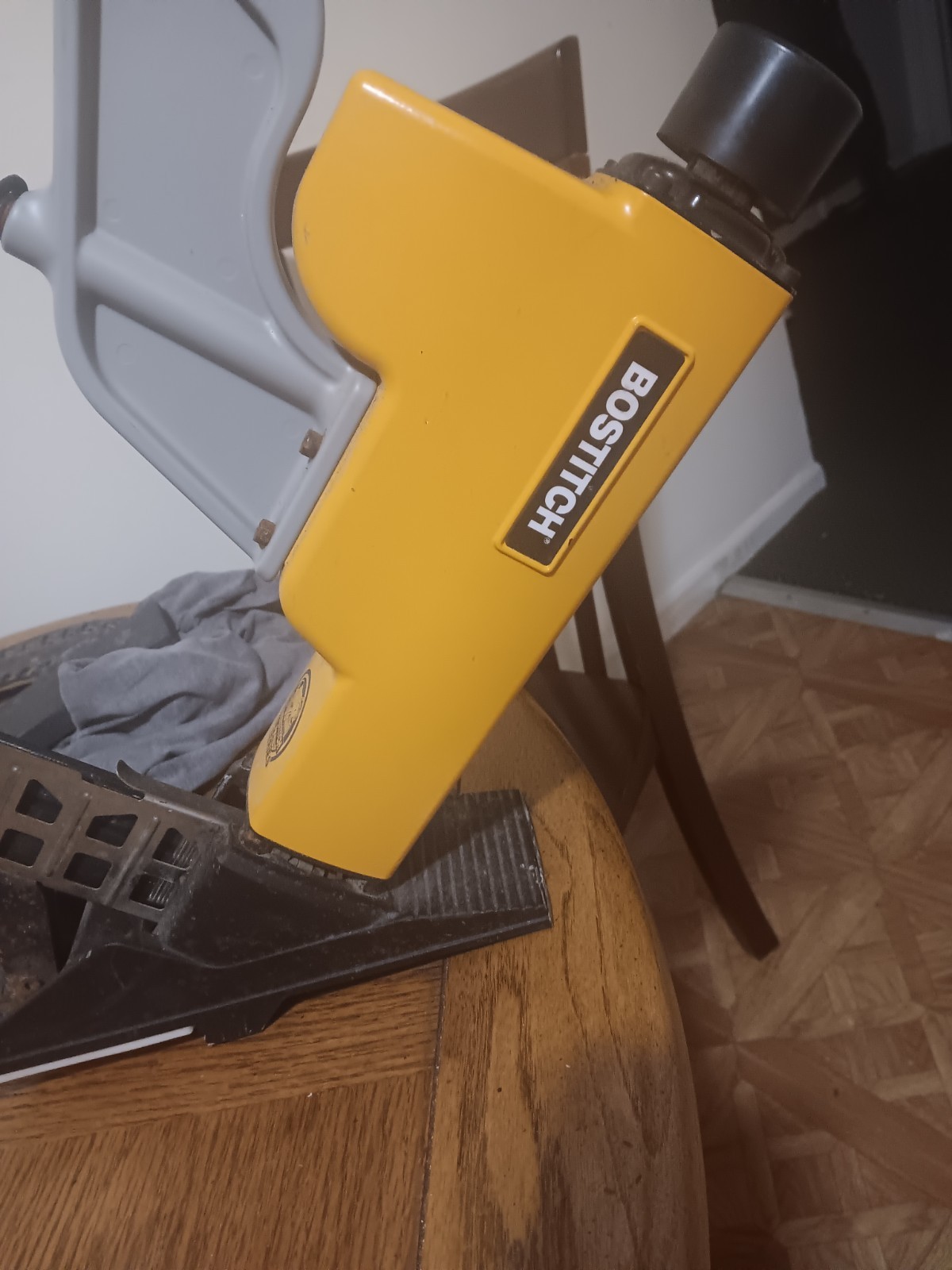 Bostitch Pneumatic Air-Powered Nail Gun Nailer Yellow