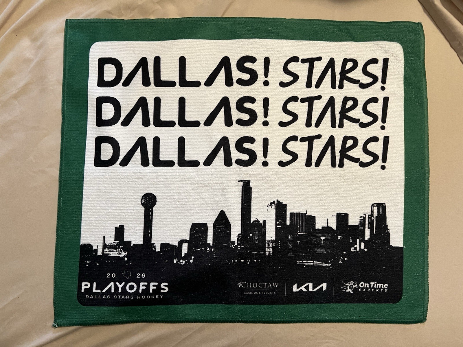 Dallas Stars 2026 Stanley Cup Playoffs Game 2 Rally Towel Vs Minnesota Wild