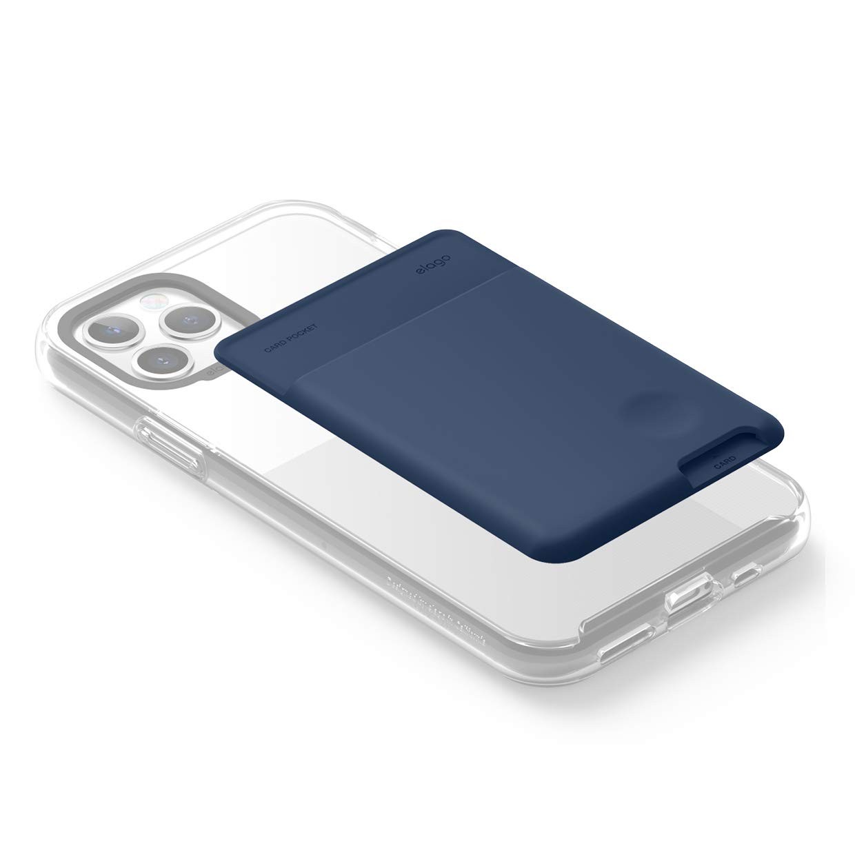 elago Phone Card Holder - Secure Wallet, Ultra Slim for Back of Jean Indigo