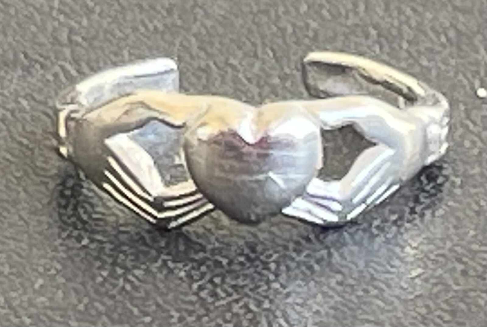 Celtic Claddagh Heart Toe Ring .925 Sterling Silver Stamped Adjustable New