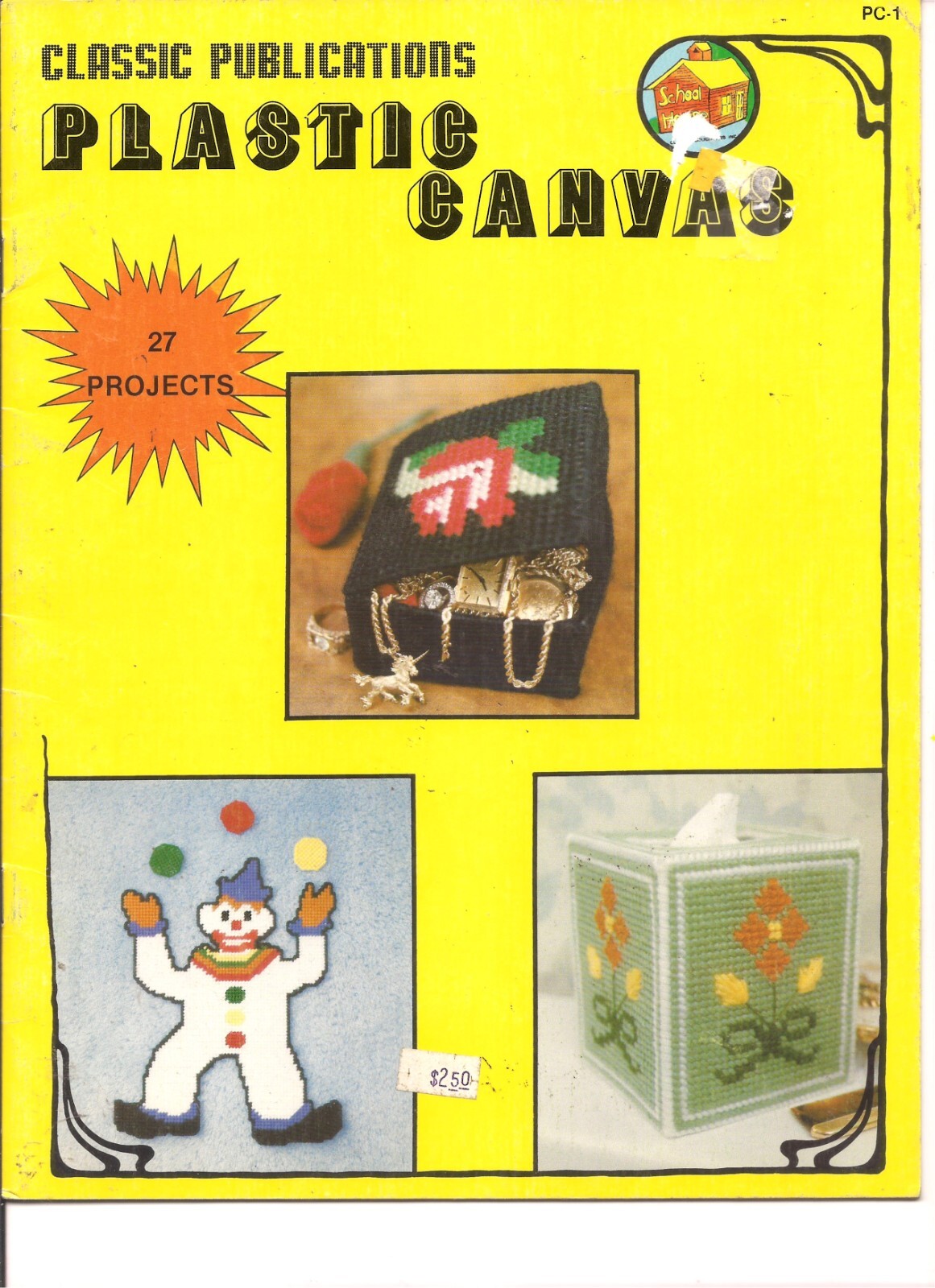 Vintage Classic Publications Plastic Canvas 27 Projects, 1982