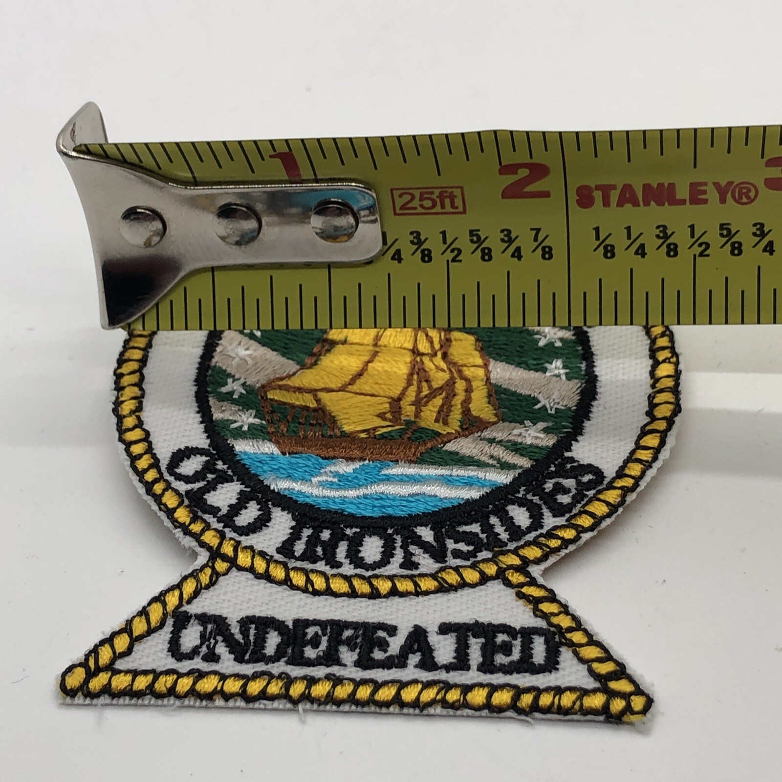 USS Constitution Old Ironsides Undefeated Patch Boston MA Naval History