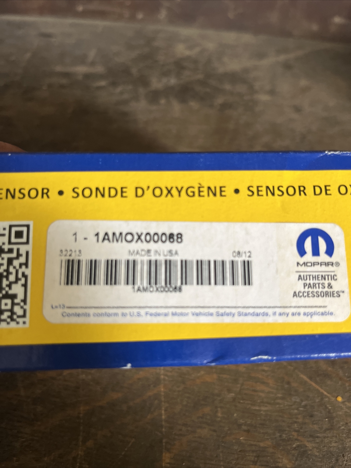 NOS Genuine Mopar Oxygen Sensor 1AMOX00068
