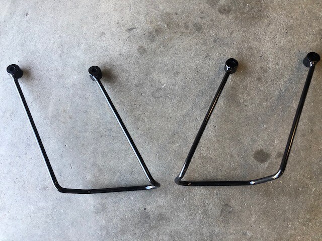 Universal Saddle Bag Brackets Motorcyle Cruiser Harley HD