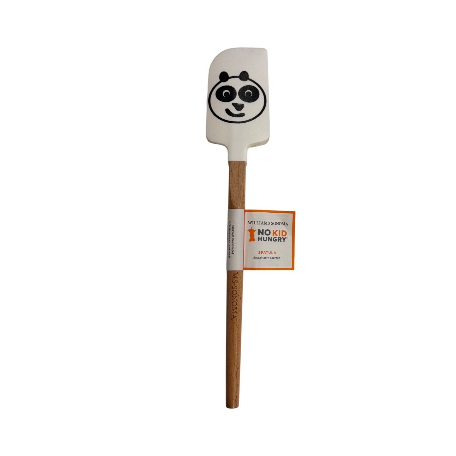 Williams Sonoma No Kid Hungry Panda Spatula Jack Black Silicone Wood Handle NEW