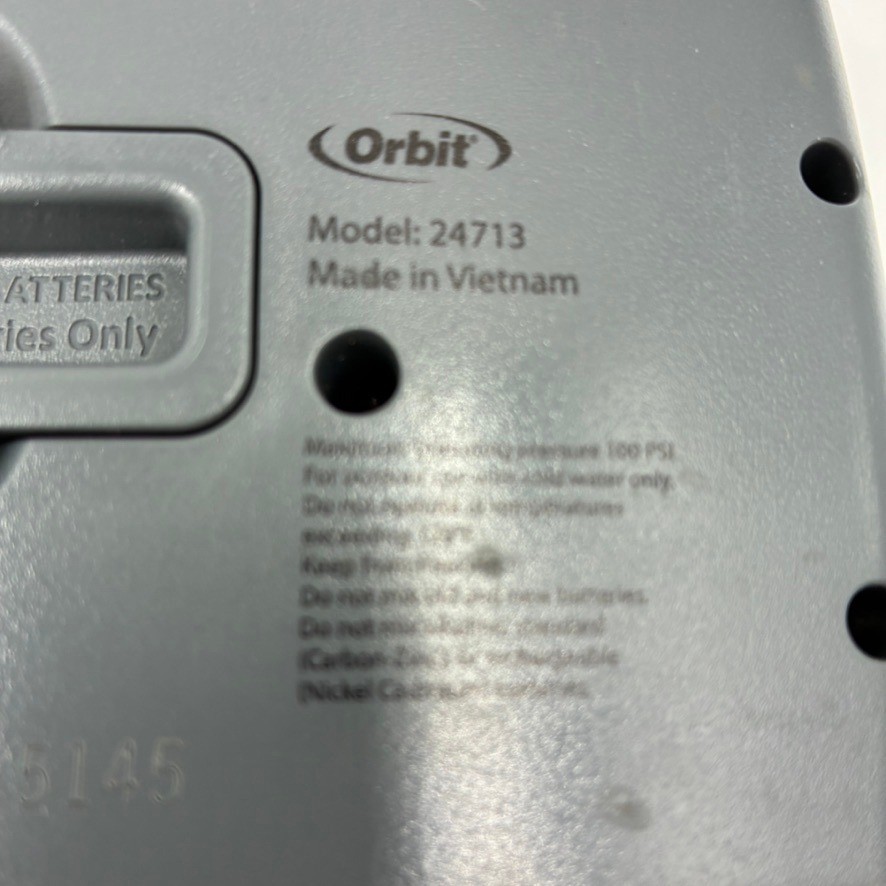 Orbit 24713 Digital 2-Outlet Hose Faucet Timer Gray Black Programmable Watering