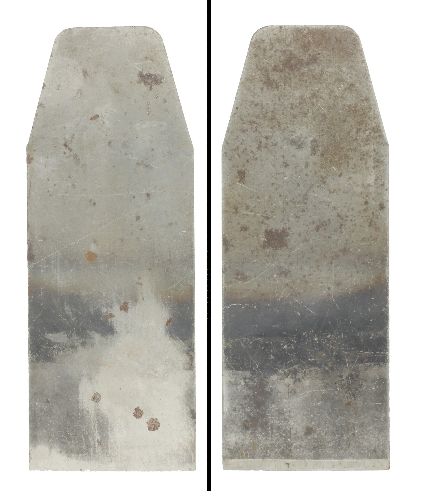 Older Top Bevel Grind 1 5/8" Block Plane Cutting Iron - Unmarked - mjdtoolparts