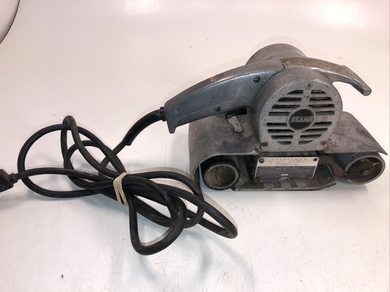 Vintage Sears Craftsman 1HP 3” X 21” Belt Sander 7.0 Amp  Made In USA 315.22420