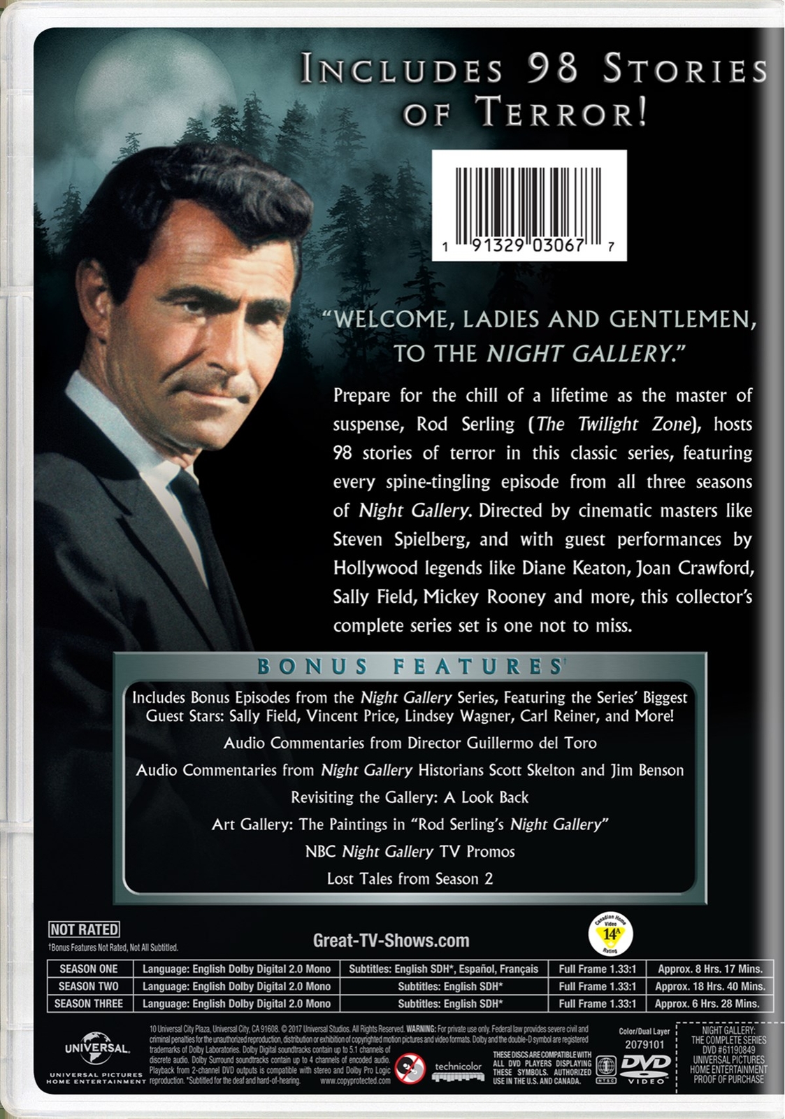 Night Gallery The Complete Series DVD Cesar Romero NEW