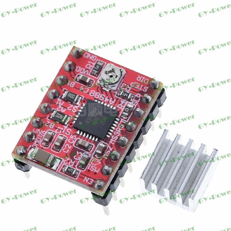 1PCS A4988 Compatible Stepper Stepstick Motor Divers Module with Heatsink for 3D