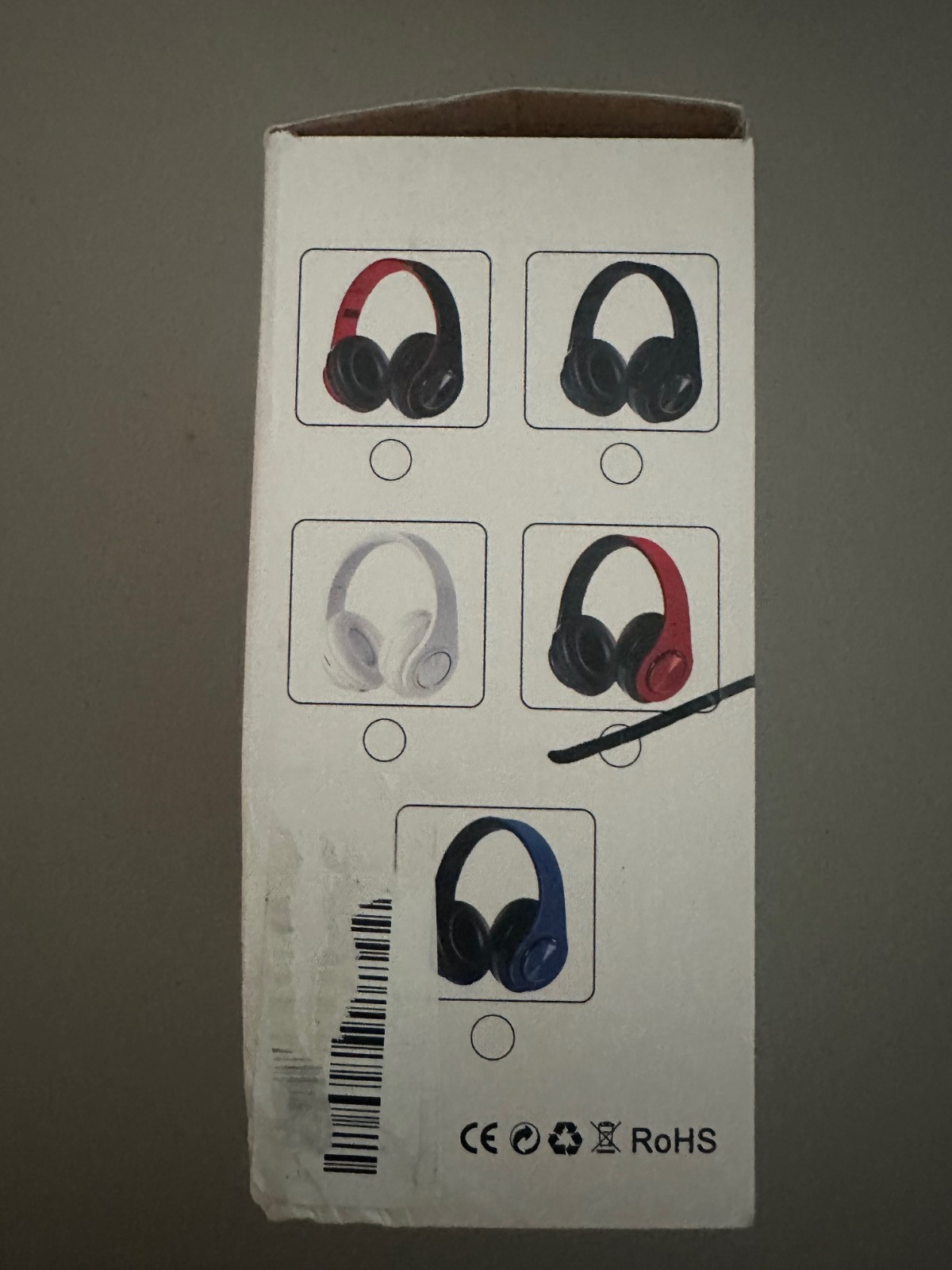 B39 Wireless Headset Red Black