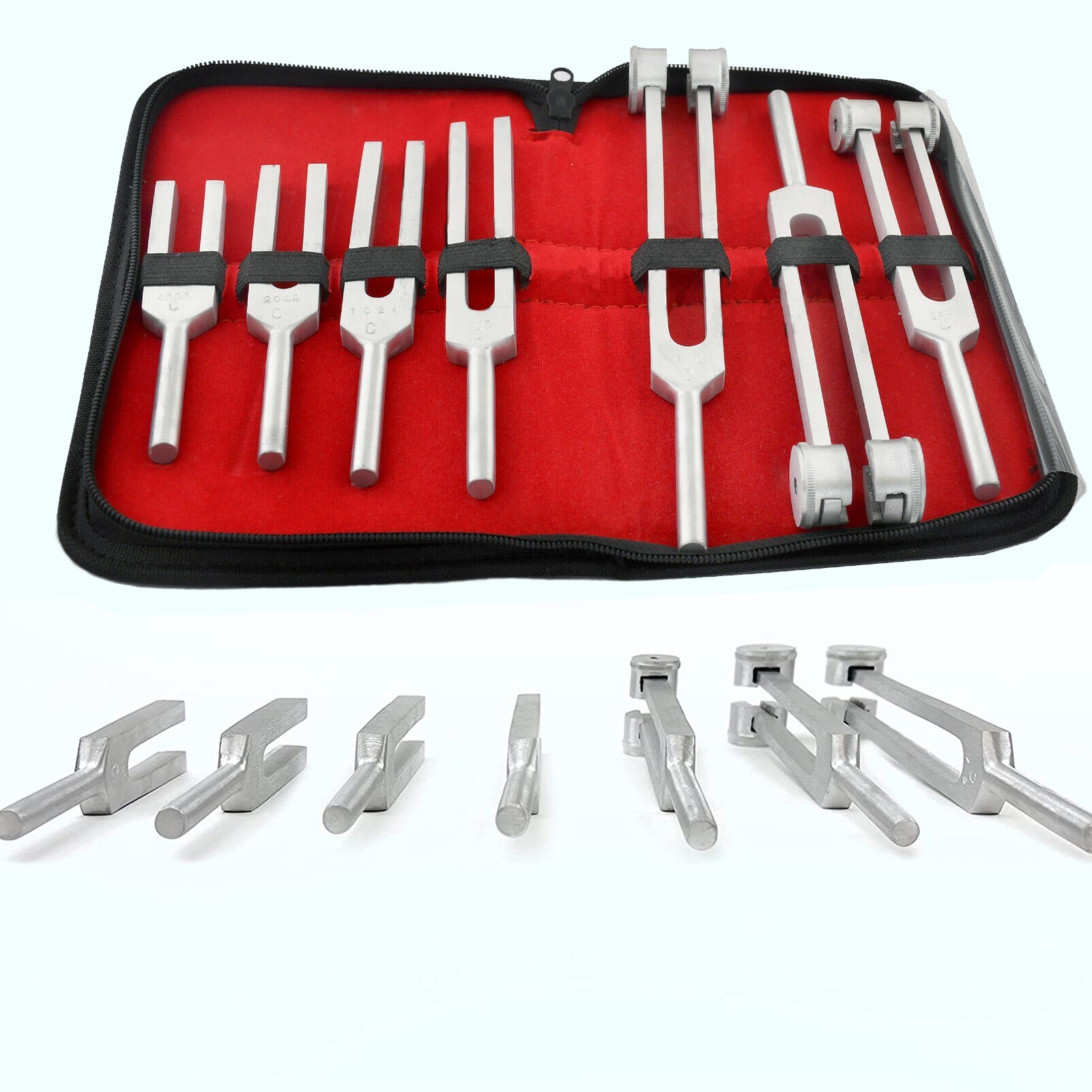 Tuning Fork Set of 7 For Healing Therapy Medical Surgical Diagnostic Instruments