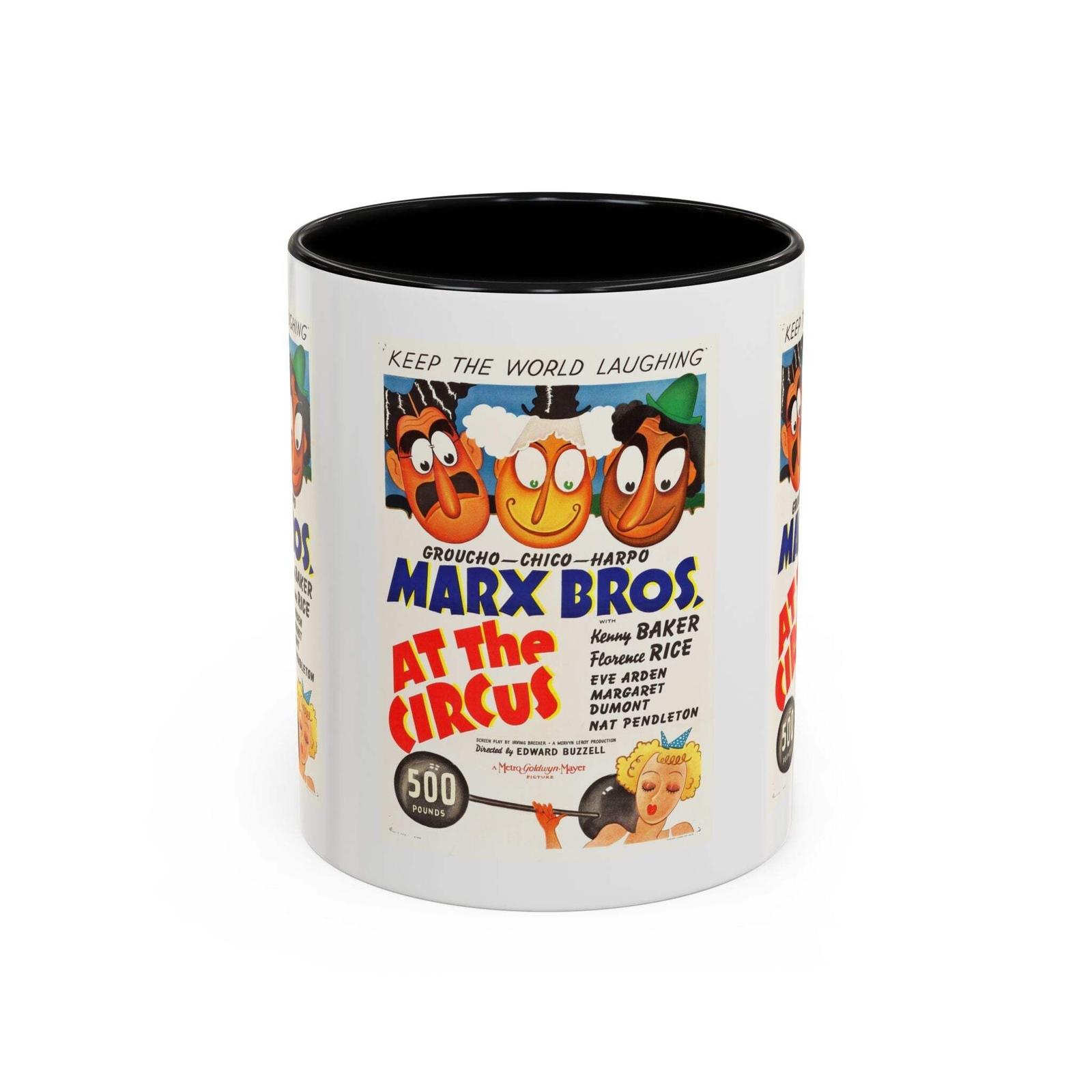 Cult Classic Movie Poster Art Accent Coffee Mug (11, 15oz) - At The Circus | Mar