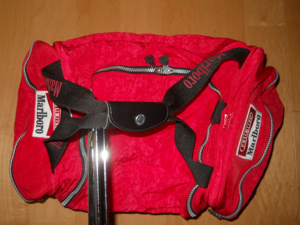 Vintage 1990s Red Marlboro Unlimited Gear Duffle Bag w/Detachable Backpack - NEW