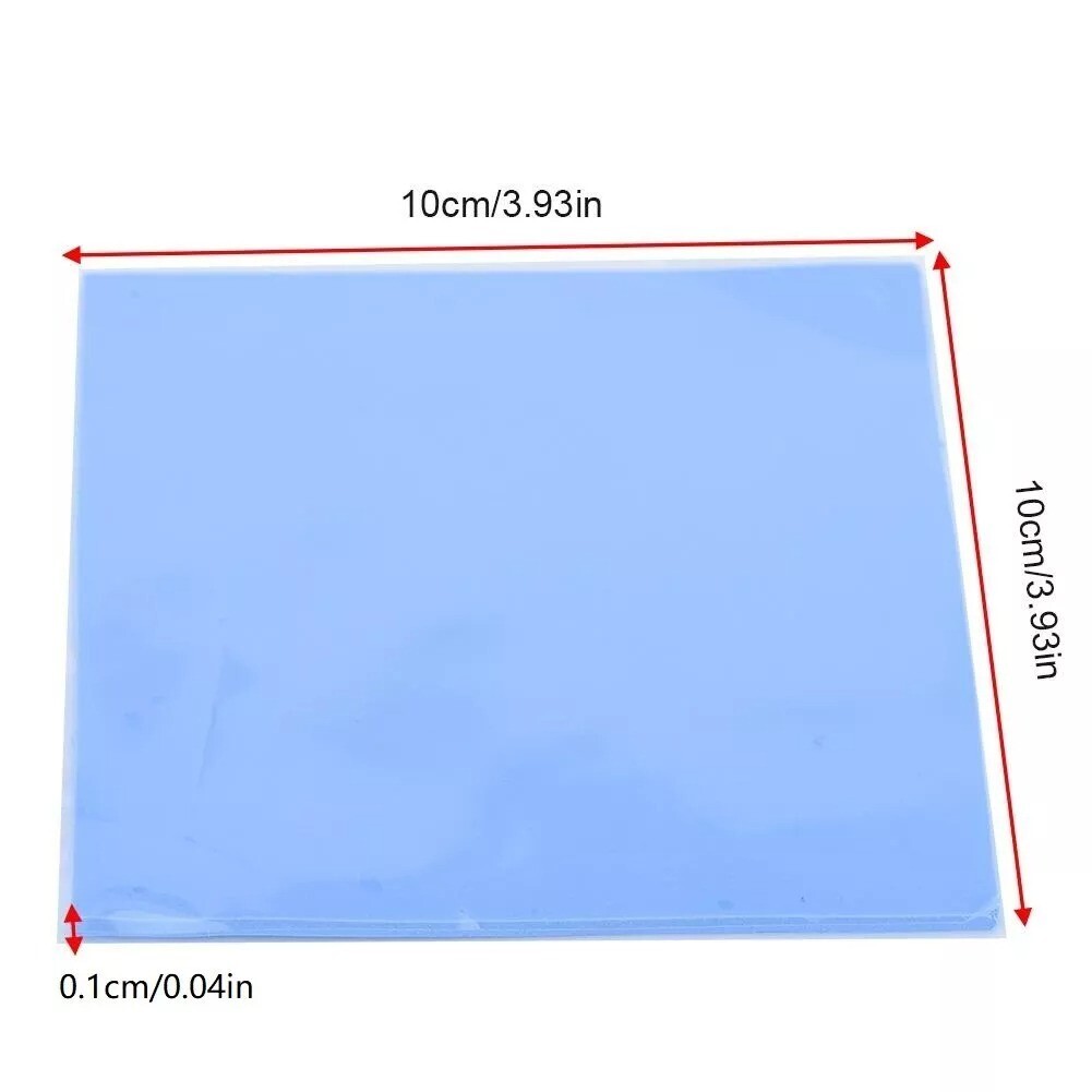 Thermal Conductive Silicone 100x100mm x 1mm For GPU CPU HeatSink Cooling Pad