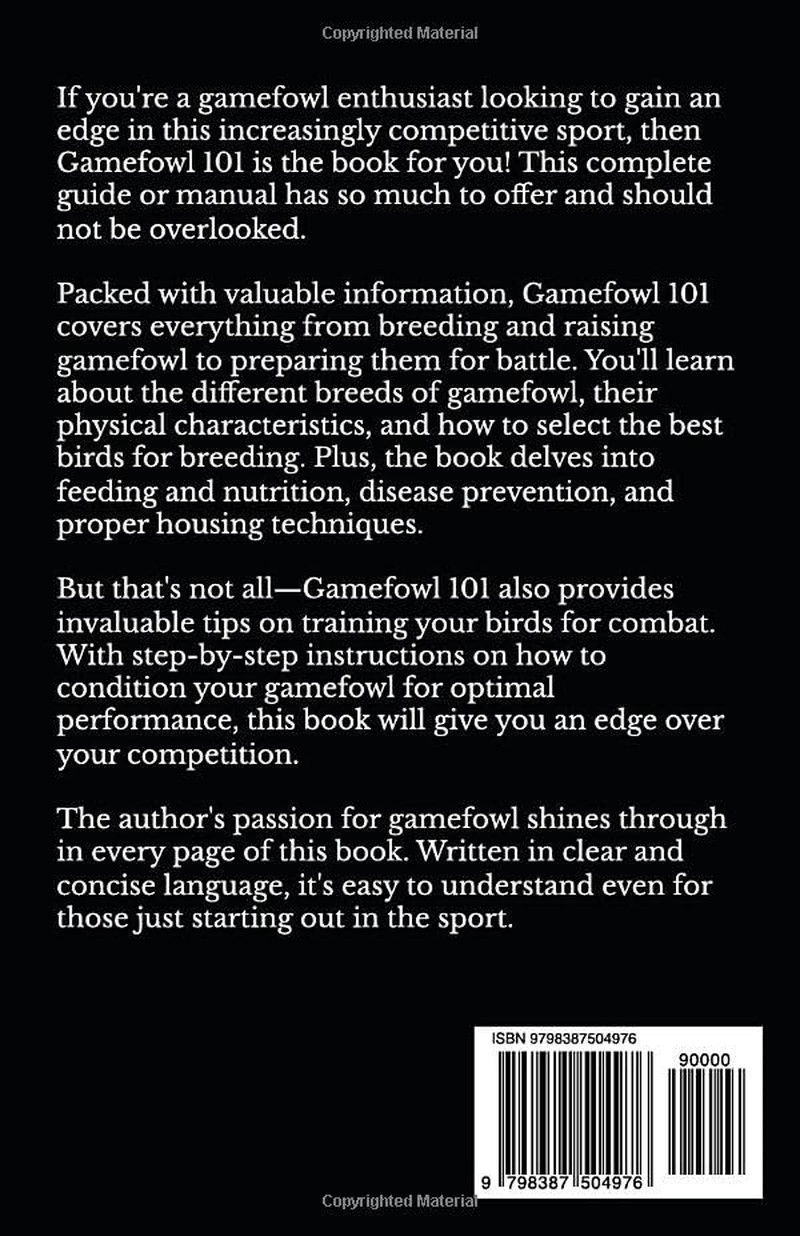 Gamefowl 101