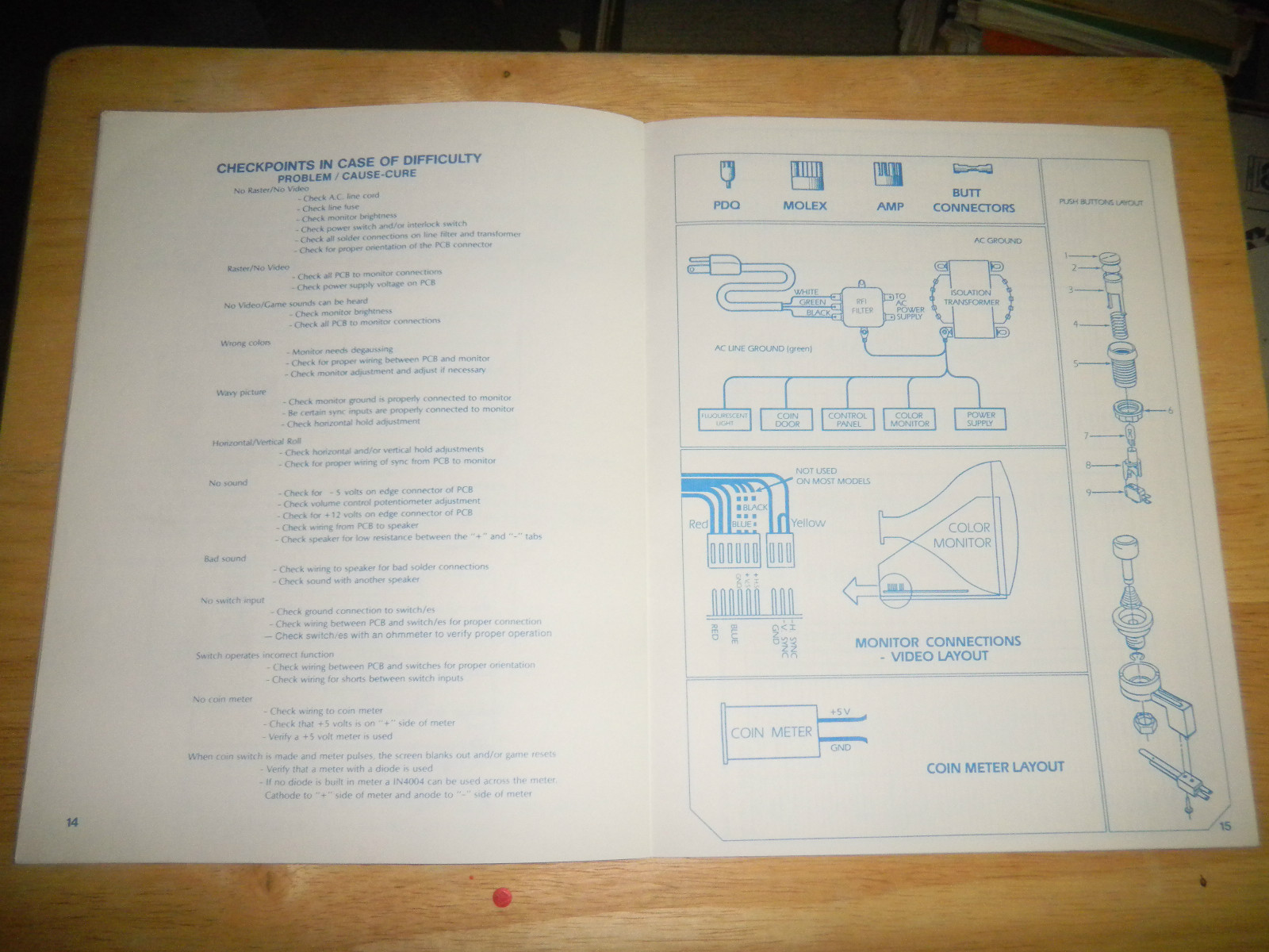 original GOLD MEDALIST arcade video game manual