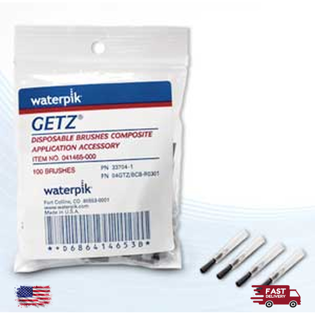 Disposable Brush Applicators Regular Tip Black 100 Pack for Dental Restoratives