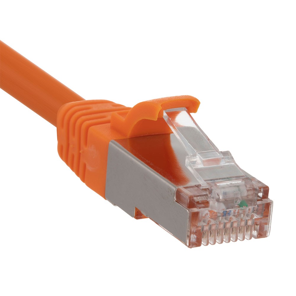 Ethernet Patch Cable CAT6, F/UTP, 26AWG, 2 Ft, 5 pack, Orange