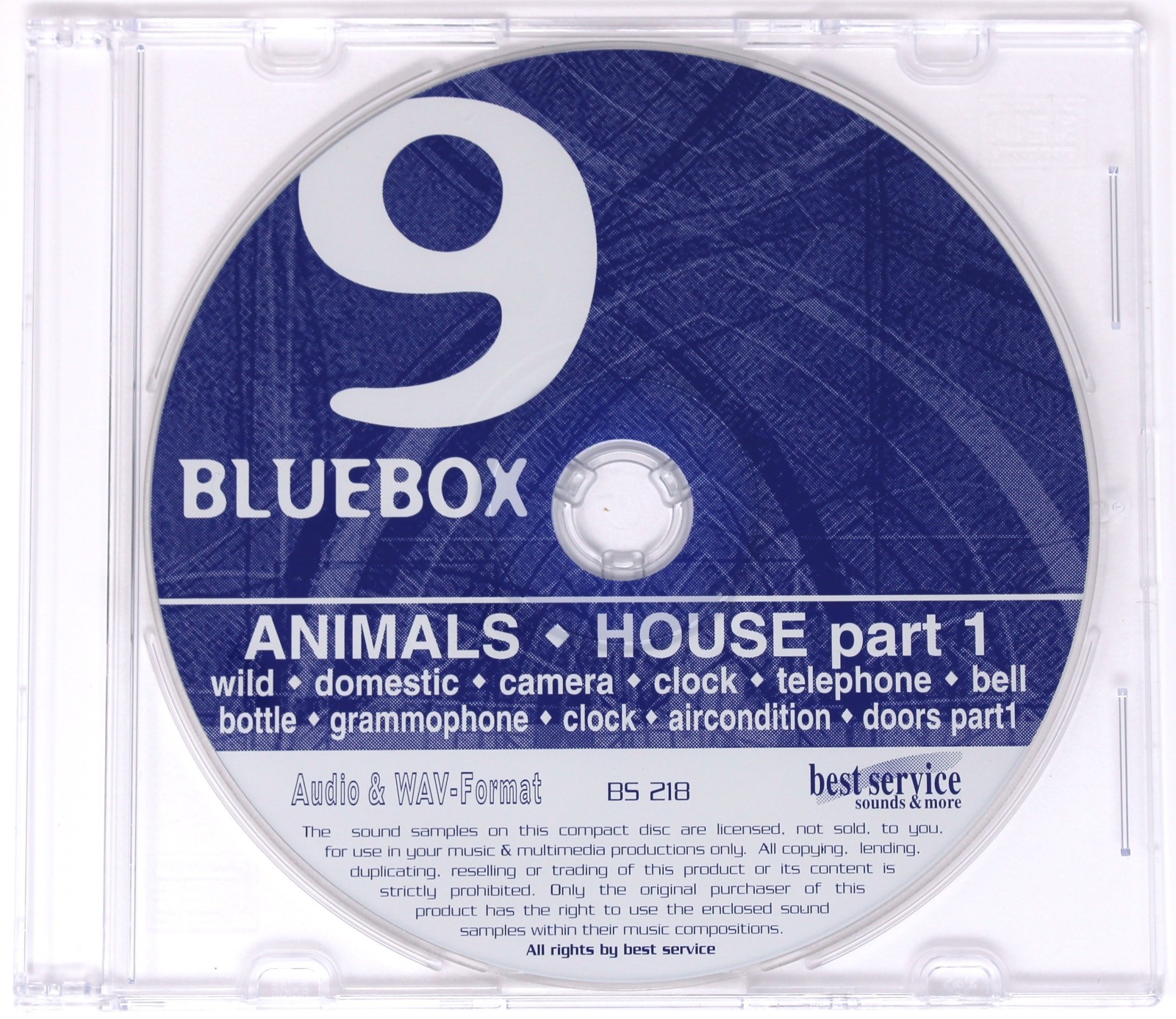 Best Service Blue Box Sound Effects Sample Library/Sampling 17 CD Set