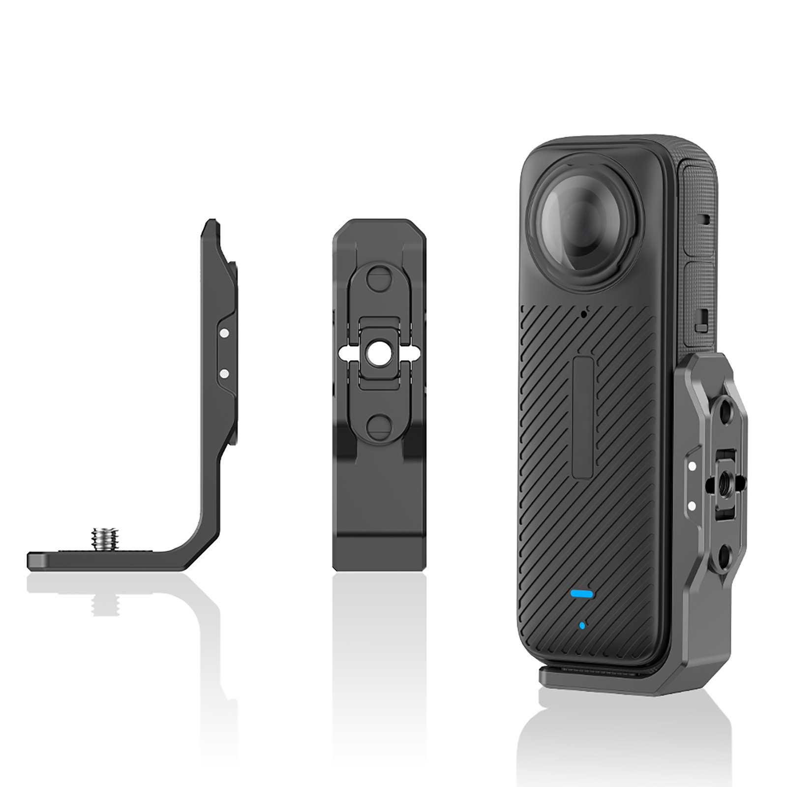 Aluminum Alloy Horizontal Vertical Camera Bracket For Insta360 X4 Accessories