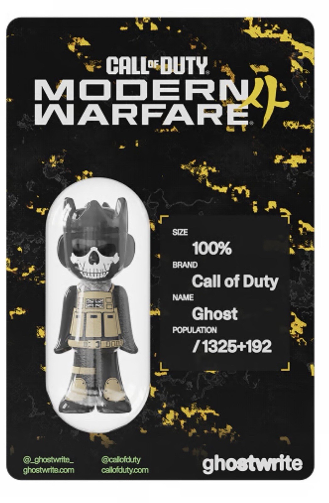 Fanatics Fest Exclusive Call of Duty Ghostwrite Ghost Collectible Figure MW4 NEW