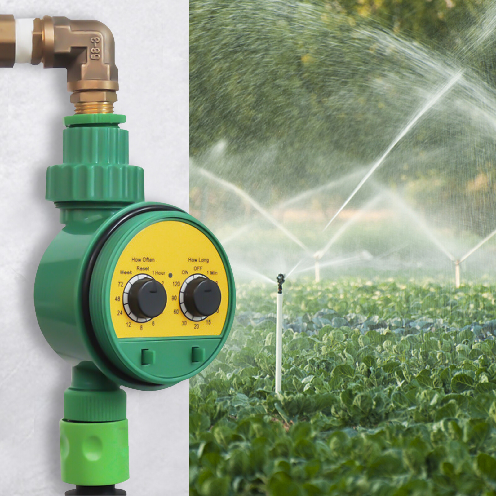 Electronic Automatic Garden Drip Irrigation Watering Timer Controller System