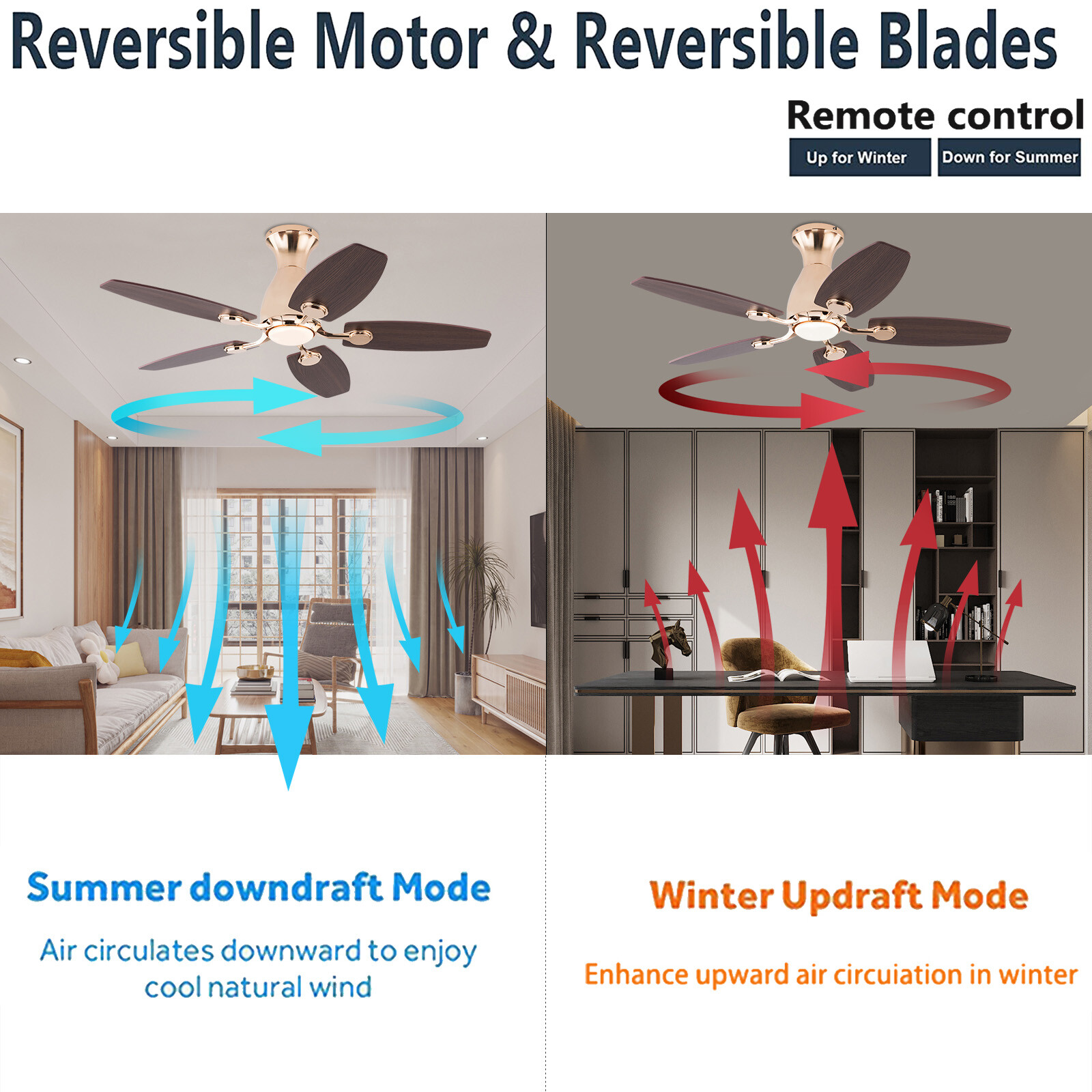 Ceiling Fan Chandelier, Ceiling Fan with Remote, Ceiling Fans with Lights
