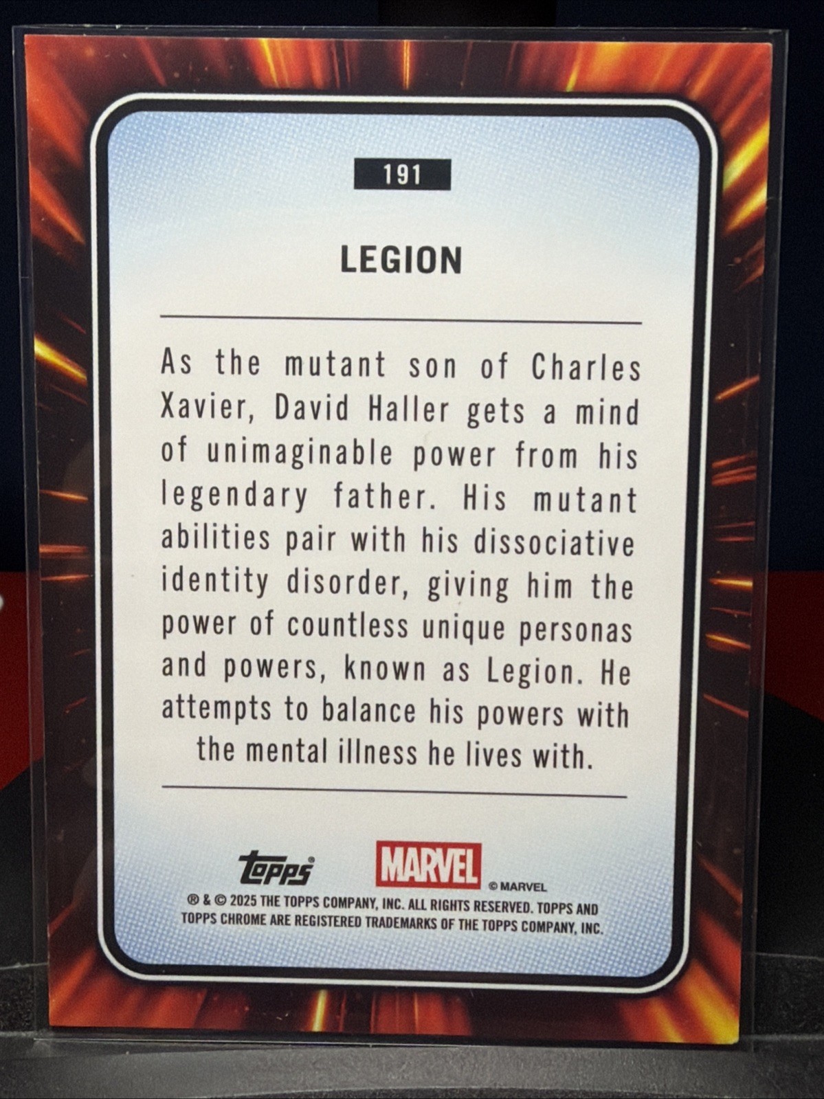 2025 Topps Chrome Marvel #191 Legion