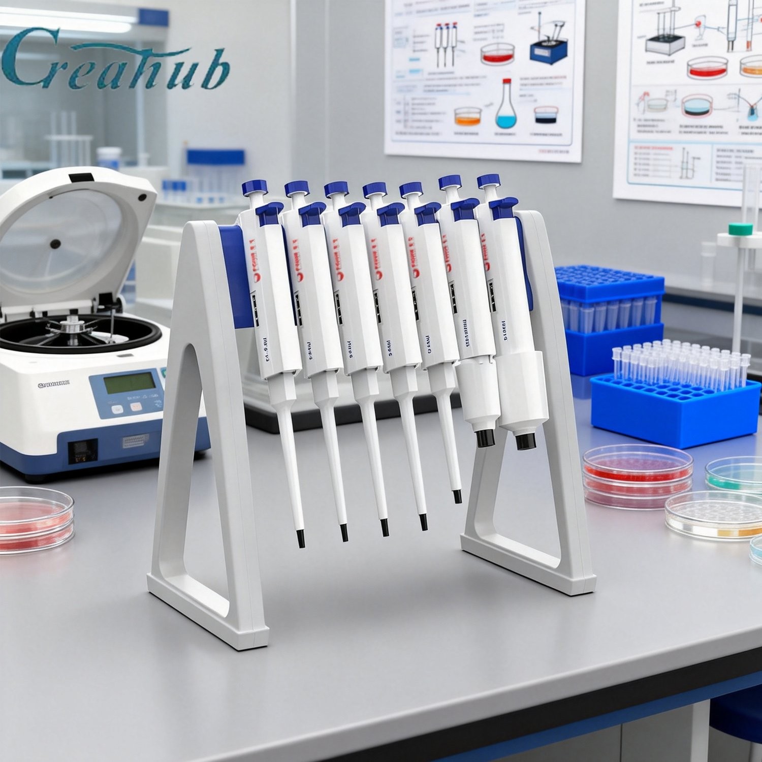 NEW Lab Pipette Holder Laboratory Micropipette stand pipette rack lab linear