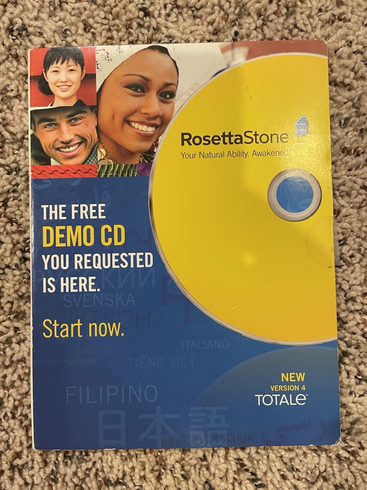 Rosetta Stone Demo Version 4 PC CD-ROM Mac / Windows 1-Demo CD