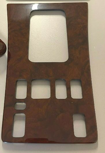 For Mercedes Benz W126 C126 Burl Wood Walnut Shifter Frame Cover