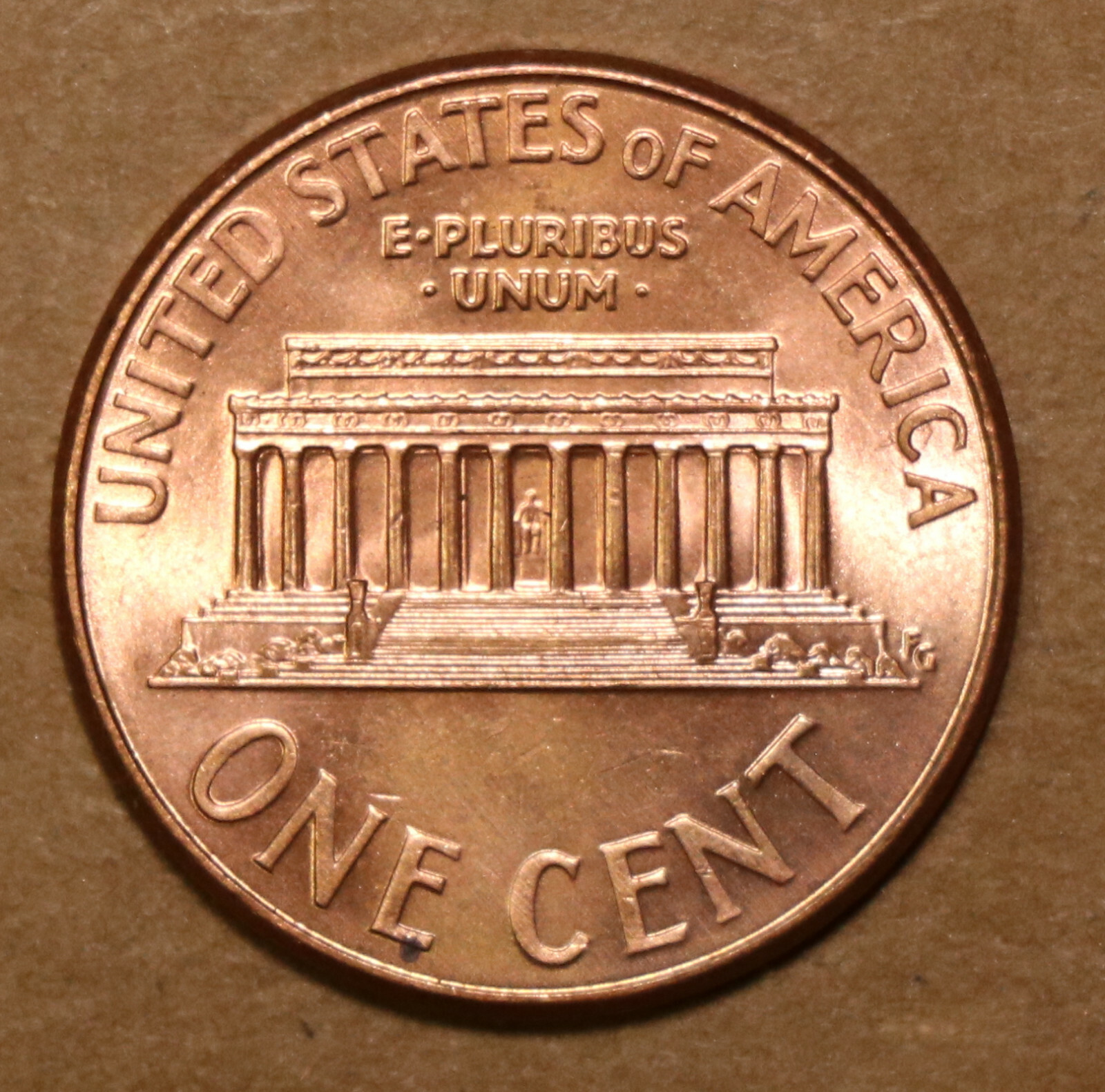 2001 D Lincoln Memorial Cents BU