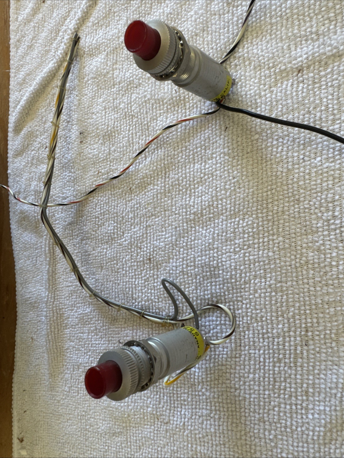 Pair SW-616 Marco-Oak Anaheim CA Pushbutton Switch- HP Voltmeter Switch 740/741