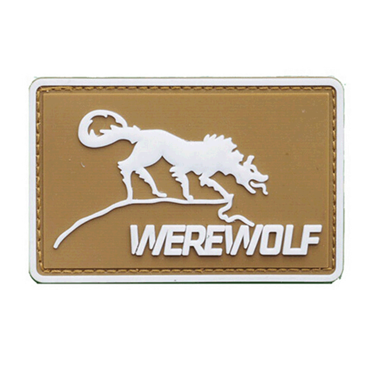 Tactical WEREWOLF USA ARMY Military 3D PVC PATCH Hook Loop BADGE